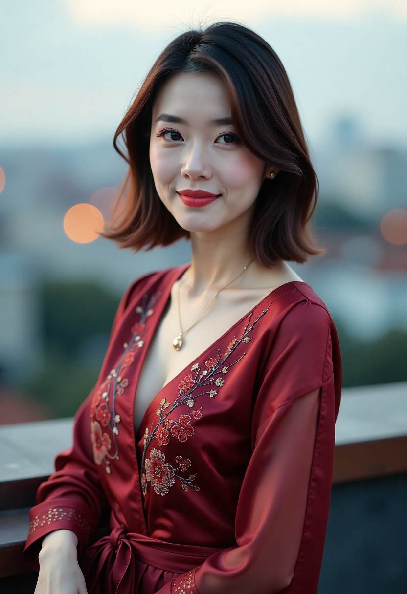 河岸小镇的清晨
